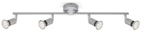 Briloner 2906-044 - Faretto LED PICCO 4xGU10/3W/230V