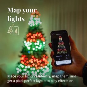 Twinkly TWS250STP-BEU - Catena LED RGB natalizia da esterno 250xLED 23,5m IP44 Wi-Fi
