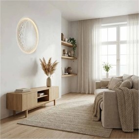 Lampada LED da incasso 175W Luna Crescente 60x60 cm in Gesso