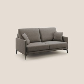 Saturno divano moderno in tessuto morbido impermeabile T03 talpa 160 cm