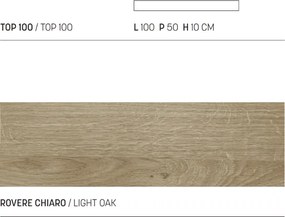 Mensola sospesa 100 cm per lavabo bagno in legno Rovere Chiaro - COSTA