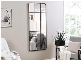 Specchio finestra industriale L.60 x H.140 cm in Metallo Nero - SCIARA