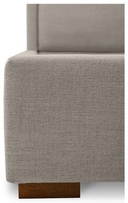 Letto matrimoniale imbottito grigio chiaro con doghe in legno 180x200 cm Dreamer - Scandic