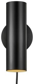DFTP by Nordlux - Faretto da parete MIB 1xGU10/8W/230V nero