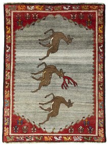 Gabbeh Tappeto persiano 100x140 Nero (Iran) Annodato A Mano