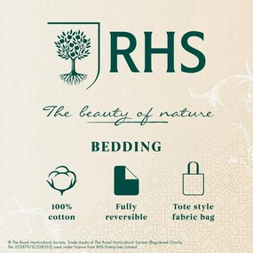 Biancheria da letto in cotone per letto matrimoniale/per letto esteso 230x220 cm Serenity Garden – RHS