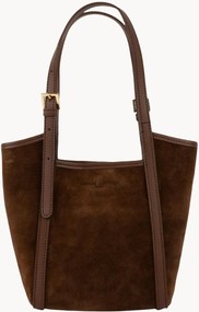 Borsa a spalla in camoscio fatta a mano Olmo