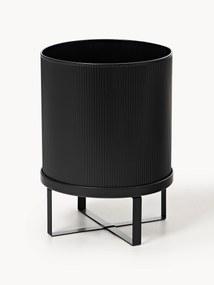 Portavaso con superficie millerighe Bau, alt. 38 cm