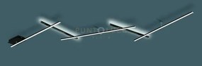 Indira plafoniera-applique anche retro-illuminata con 5 bacchette o...