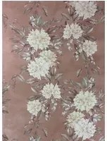 Osborne & Little Carta da parati Rhodora - Cream/ Sage/ Rose Gold