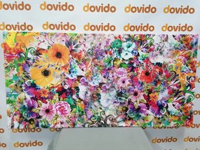 Quadro su tela – Fiori multicolori
