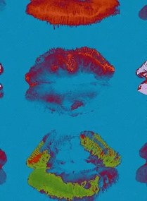 Grafische Tapete Neon Kiss von MINDTHEGAP - WP20379