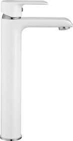 Rubinetto da lavabo Rea Bloom White Chrom high