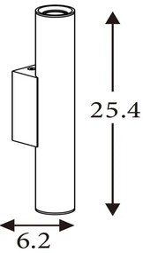 Searchlight 28125GO - Applique da parete BEACON 2xGU10/10W/230V dorata