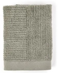 Asciugamano in cotone verde-grigio 70x50 cm Classic - Zone