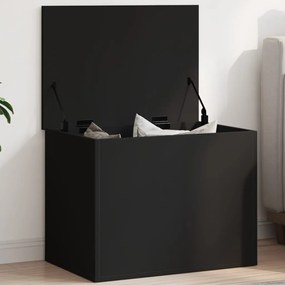 Contenitore Portaoggetti Nero 60x42x46 Cm Legno Multistrato /
