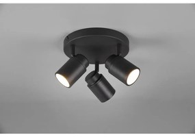 Faretto in metallo nero opaco Angelo - Trio