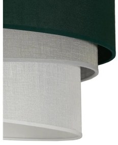 Duolla - Lampadario a sospensione con filo TRIO 1xE27/15W/230V diametro 45 cm verde/grigio/bianco