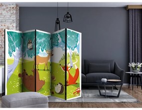 Paravento  Funny animals II [Room Dividers]  Colore ---, Dimensioni e Misure 225x172