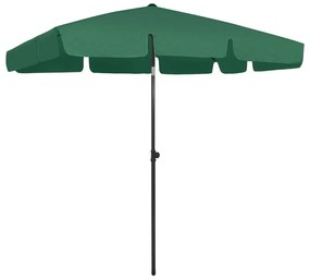 Ombrellone Da Spiaggia Verde 200x125 Cm /
