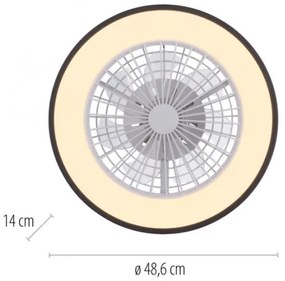 JUST LIGHT. 14447-18 - Ventilatore da soffitto LED RGBW LENO LED/44W/230V + DO