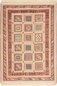 Tappeto persiano 90x120 Beige (Iran) Annodato A Mano