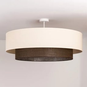 Brilagi - Lampadario a plafone LED Stile BOHO 3xE27/15W/230V Ø 80 cm crema/marrone