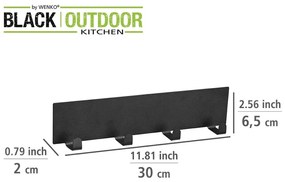 Barra magnetica nera per utensili da cucina Black Outdoor Kitchen Ima - Wenko