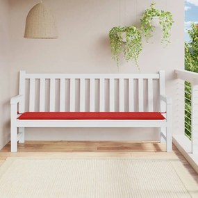 Cuscino Per Panca Rosso 200x50x3 Cm İn Tessuto Oxford /