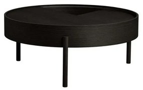 Arc Coffee Table Ø89 Black Ash - Woud