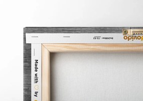 Quadro su tela – Fiori in bianco e nero in vaso vintage