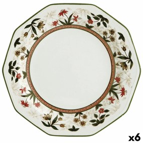 Piatto Piano Queen´s By Churchill Assam Floreale Ceramica servizio di piatti Ø 27 cm (6 Unità)