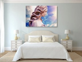 Quadro su tela – Angelo tra i raggi di sole