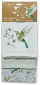 Asciugamani in cotone in set da 3 45x65 cm Hummingbirds - Cooksmart ®