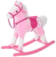 Cavallo a Dondolo per Bambine con Suoni Rosa