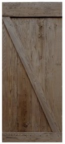 Anta per porta scorrevole Horse in legno massello marrone L 86 x H 215 cm reversibile