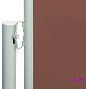 vidaXL Tenda Laterale Retrattile per Patio 140x600 cm Marrone