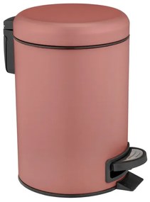 WENKO 25155100 - Cestino per rifiuti LEMAN 17x25 cm rosa/nero