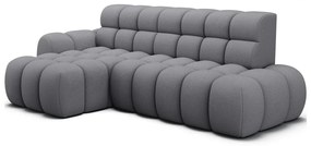 Divano angolare grigio allungabile (con penisola a sinistra/con chaise lounge) Ceedro – ELTAP