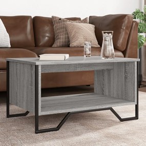 Tavolino Da Salotto Grigio Sonoma 75x51x40 Cm Legno Multistrato /