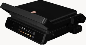 Griglia elettrica antiaderente con vaschetta raccogliolio Matte Black