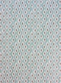 Nina Campbell Carta da parati Beau Rivage - Duck Egg/ Taupe