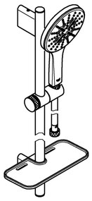 GROHE 26546000 - Set doccia RAINSHOWER SMARTACTIVE 600 mm, cromato lucido