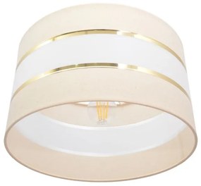 Lampadario a sospensione con filo HELEN 1xE27/15W/230V diametro 35 cm color crema/oro