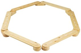 Trave di equilibrio montessori di colore naturale in pino massiccio 10x408x5 cm Montessori – Meowbaby
