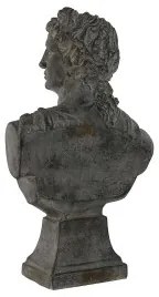 Statua Decorativa Home ESPRIT Grigio Busto 36 x 18 x 58,5 cm