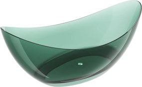 Mexen Vea vasca da bagno freestanding trasparente verde 180 x 80 cm, tappo cromato - 58091808011