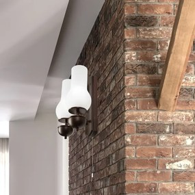 Brilagi - LED Applique COTTAGE 2xE14/40W/230V faggio/bianco