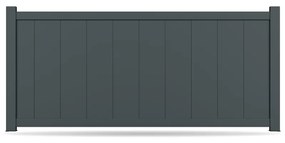 Recinzione, alluminio, modello Bergamo, Antracite, 500 x 500 mm, configura individualmente