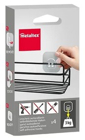 Set di ganci in plastica 4 pz – Metaltex